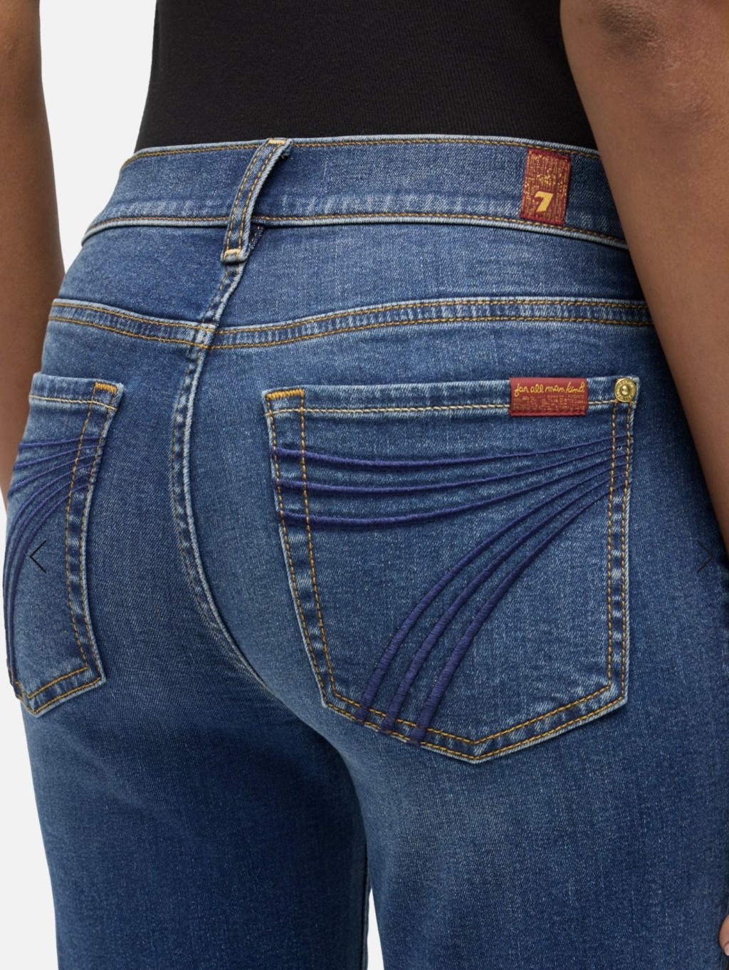 7 For All Mankind Dojo Slim Illusion Short Inseam $198 Size 25 Medium Melrose